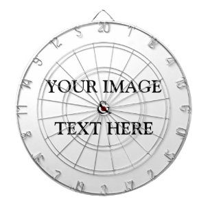 Personalisierte benutzerdefinierte Foto- und Texte Dartscheibe