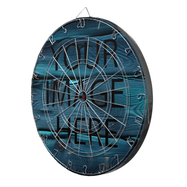 Personalisierte benutzerdefinierte Foto- und Texte Dartscheibe (Vorderseite rechts)