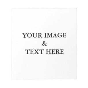Personalisierte benutzerdefinierte Foto- und Texte Notizblock