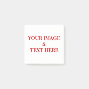 Personalisierte benutzerdefinierte Foto- und Texte Post-it Klebezettel