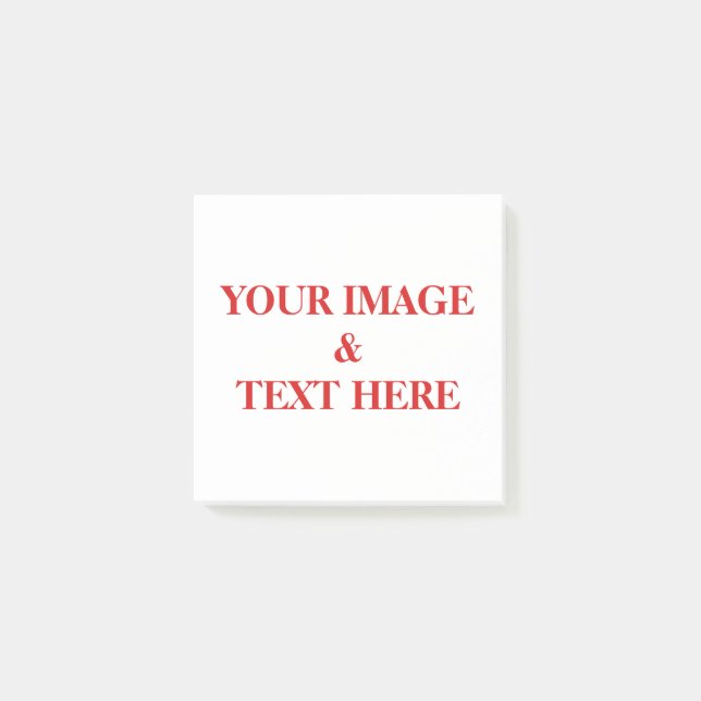 Personalisierte benutzerdefinierte Foto- und Texte Post-it Klebezettel (Vorderseite)