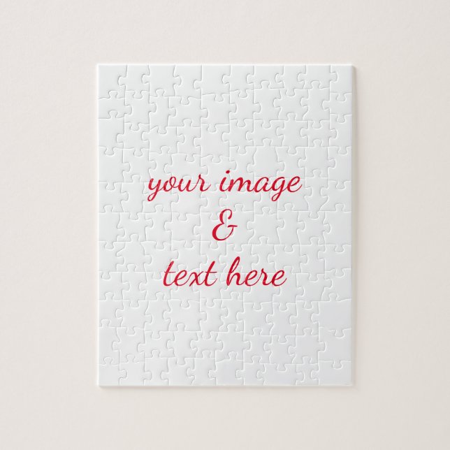 Personalisierte benutzerdefinierte Foto- und Texte Puzzle (Vertikal)