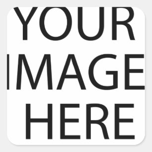 Personalisierte benutzerdefinierte Foto- und Texte Quadratischer Aufkleber