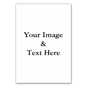 Personalisierte benutzerdefinierte Foto- und Texte Tischnummer