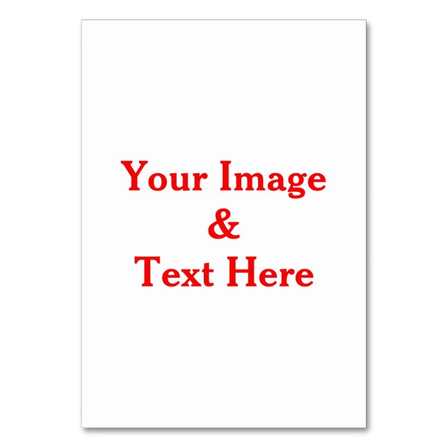 Personalisierte benutzerdefinierte Foto- und Texte Tischnummer (Vorderseite)