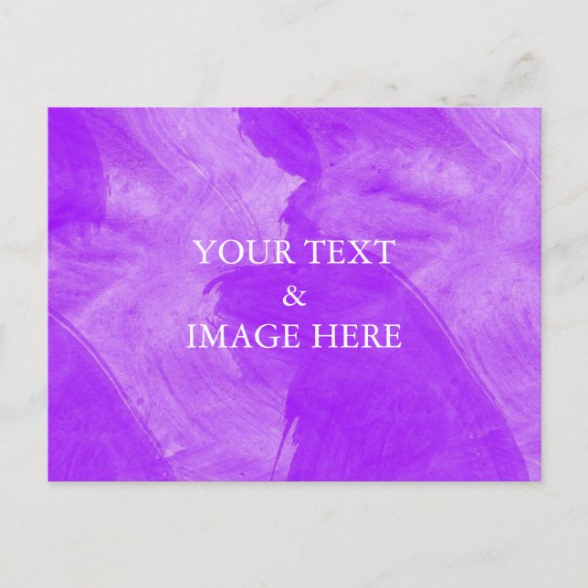 Personalisierte benutzerdefinierte Foto- und Textp Postkarte (Vorderseite)