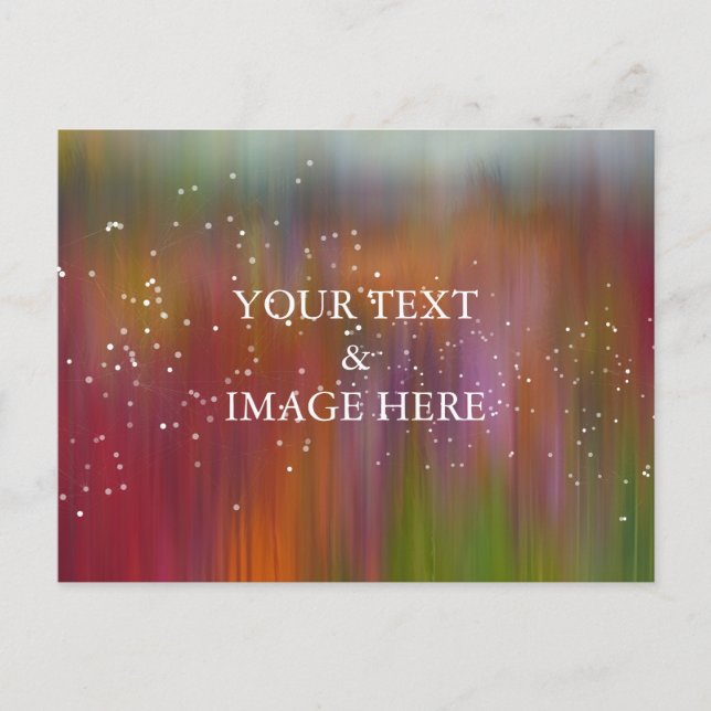 Personalisierte benutzerdefinierte Foto- und Textp Postkarte (Vorderseite)