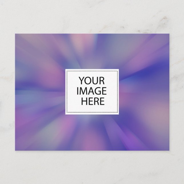 Personalisierte benutzerdefinierte Foto- und Textp Postkarte (Vorderseite)