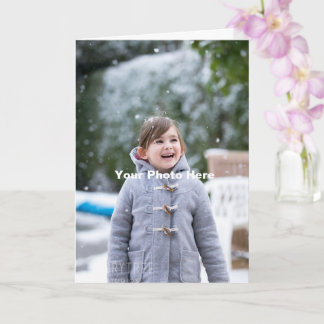 Personalisierte benutzerdefinierte Fotogrußkarte Karte