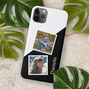 Personalisierte benutzerdefinierte Fotos in Schwar Case-Mate iPhone Hülle
