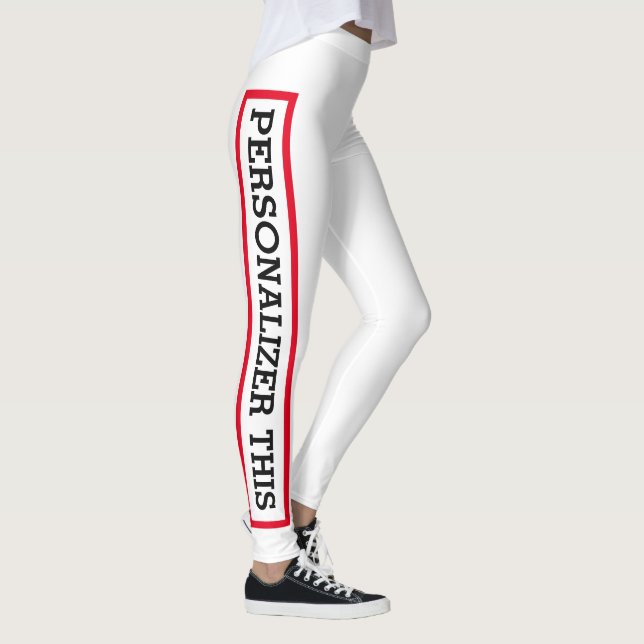 Personalisierte benutzerdefinierte Leggings mit Ih (Rechts)
