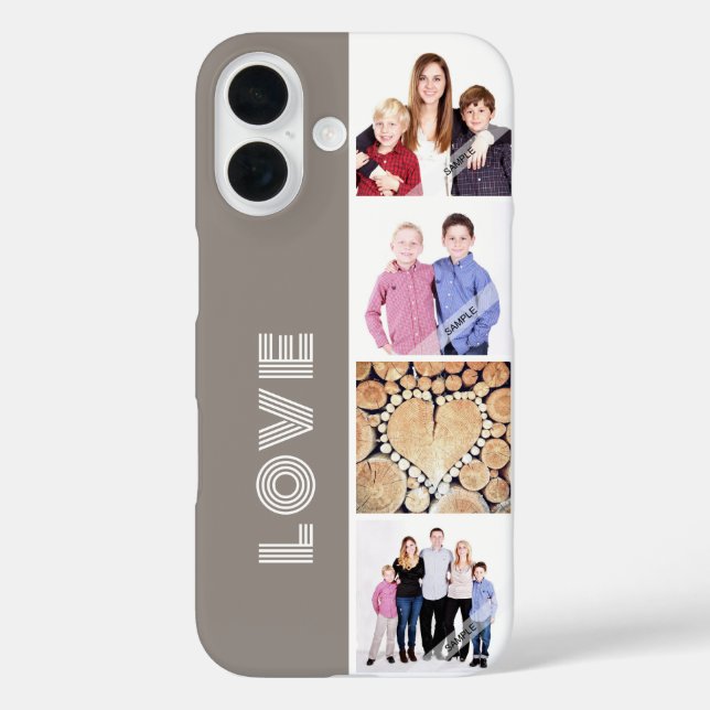 Personalisierte benutzerdefinierte Liebe-Familie 4 Case-Mate iPhone Hülle (Rückseite)