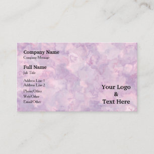 Personalisierte benutzerdefinierte Logos und Texte Visitenkarte