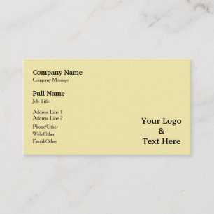 Personalisierte benutzerdefinierte Logos und Texte Visitenkarte