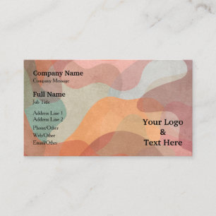 Personalisierte benutzerdefinierte Logos und Texte Visitenkarte