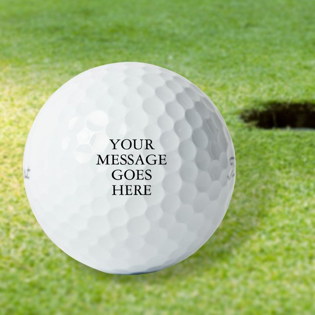 Personalisierte benutzerdefinierte Meldung Golfball (Von Creator hochgeladen)