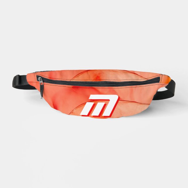 Personalisierte benutzerdefinierte Monogramm-Fanny Bauchtasche (Vorderseite)