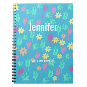Personalisierte, benutzerdefinierte Notebooktulips Notizblock