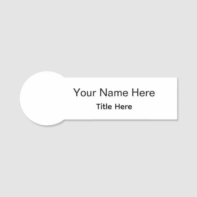 Personalisierte benutzerdefinierte professionelle  namensschild (Vorderseite)