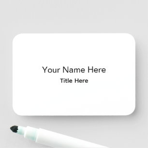 Personalisierte benutzerdefinierte professionelle namensschild