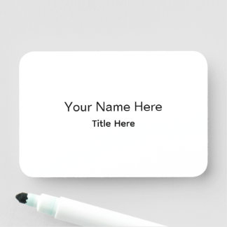 Personalisierte benutzerdefinierte professionelle namensschild