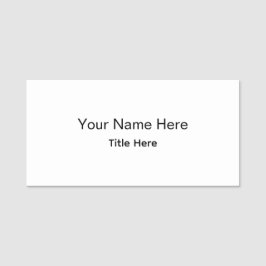 Personalisierte benutzerdefinierte professionelle namensschild