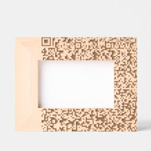 Personalisierte benutzerdefinierte QR-Code Etched Geätzte Rahmen