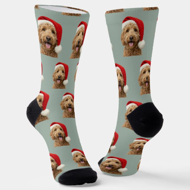 Personalisierte benutzerdefinierte süße Doodle-Wei Socken (Gewinkelt)