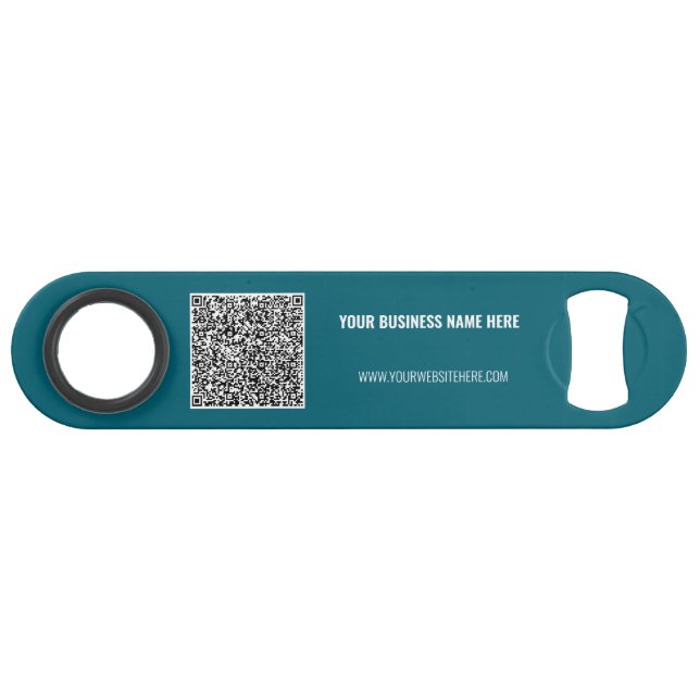 Personalisierte benutzerdefinierte Text-QR-Code-Ba Speed Flaschenöffner (Rückseite Horizontal)