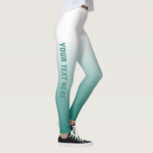 Personalisierte benutzerdefinierte Vorlage Aquamar Leggings
