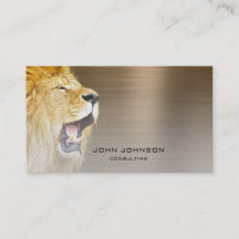 Personalisierte Beratung Lion Sepia Metallic Steel