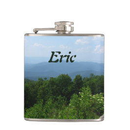 Personalisierte Bergkulisse Skyline Drive Flachmann