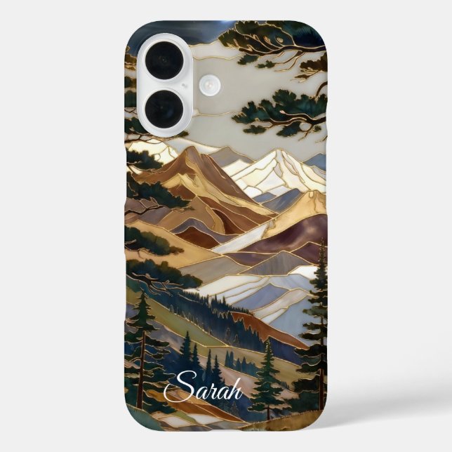 Personalisierte Berglandschaft-Handyhülle Case-Mate iPhone Hülle (Rückseite)
