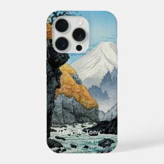 Personalisierte Berglandschaft I Ästhetik iPhone 15 Pro Hülle