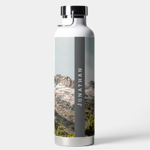 Personalisierte Berglandschaft und Abenteuer Trinkflasche