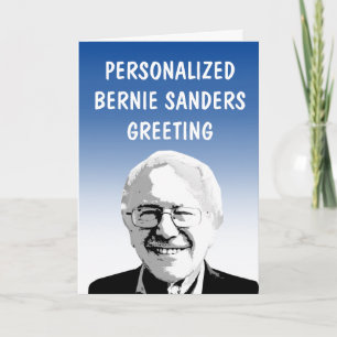 Personalisierte Bernie Sanders Greeting Card Karte