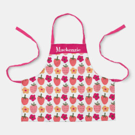 Personalisierte Berries & Blume Sweet Kids Schürze