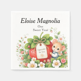 Personalisierte Berry Sweet Geburtstagsserviette Serviette