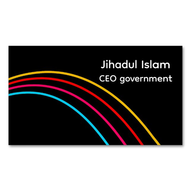 Personalisierte Berufliche Visitenkarte Magnetische Visitenkarte (Vorderseite)