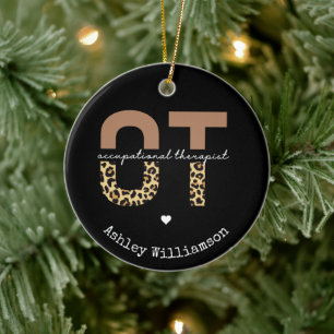 Personalisierte Berufstherapeutin OT-Geschenk Keramik Ornament