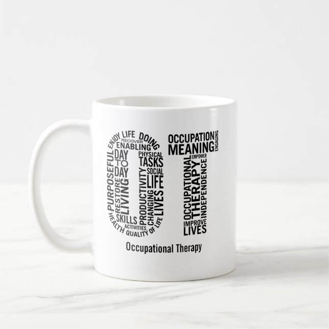 Personalisierte Beschäftigungstherapie OT Kaffeetasse (Links)