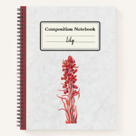 Personalisierte Besetzung der Schneeanlage Blume Notizbuch