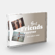 Personalisierte Best Friends Forever Foto Block