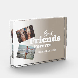 Personalisierte Best Friends Forever Foto Block