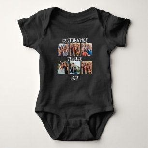 Personalisierte "Best Friends Forever"-Fotovorlage Baby Strampler