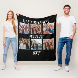 Personalisierte "Best Friends Forever"-Fotovorlage Fleecedecke