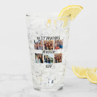 Personalisierte "Best Friends Forever"-Fotovorlage Glas