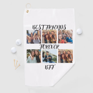 Personalisierte "Best Friends Forever"-Fotovorlage Golfhandtuch