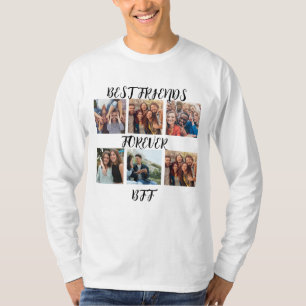 Personalisierte "Best Friends Forever"-Fotovorlage T-Shirt