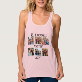 Personalisierte "Best Friends Forever"-Fotovorlage Tank Top